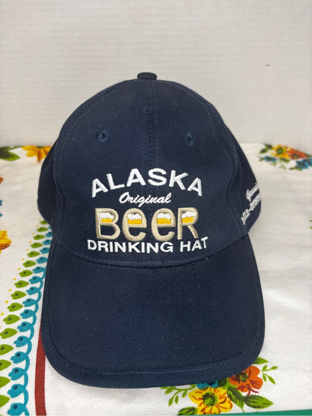 Original Beer Drinking Hat Alaska Royal Headwear Genuine Bottle-Opening Headwear